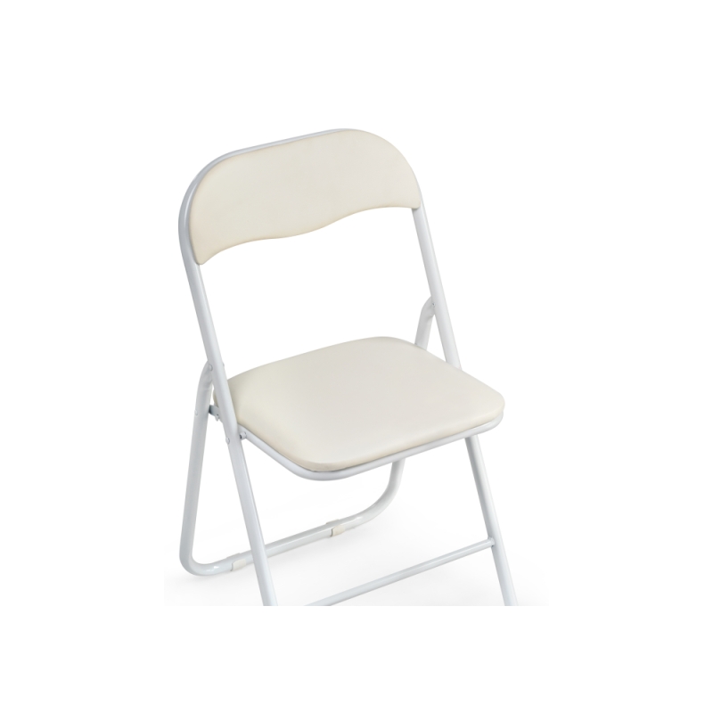 Стул на металлокаркасе Fold 1 складной beige / white