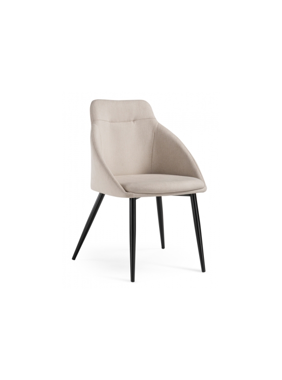 Стул на металлокаркасе Фусе бежевый / черный