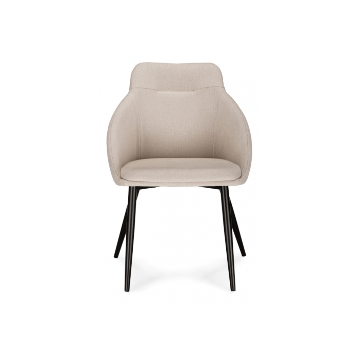 Стул на металлокаркасе Фусе бежевый / черный