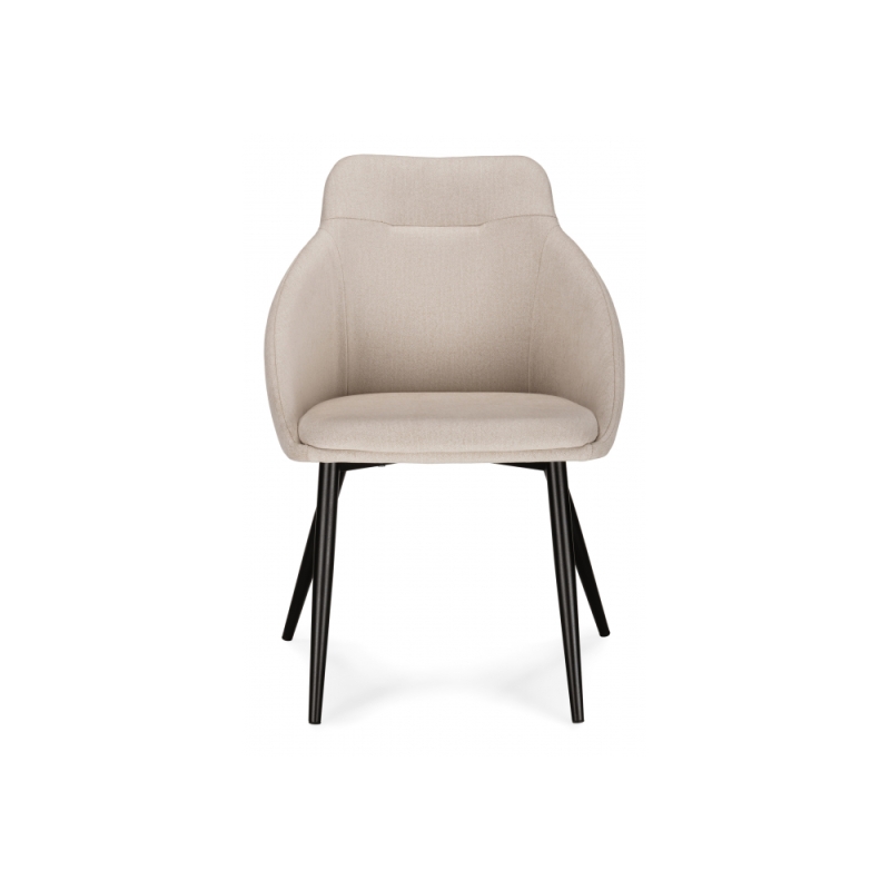 Стул на металлокаркасе Фусе бежевый / черный