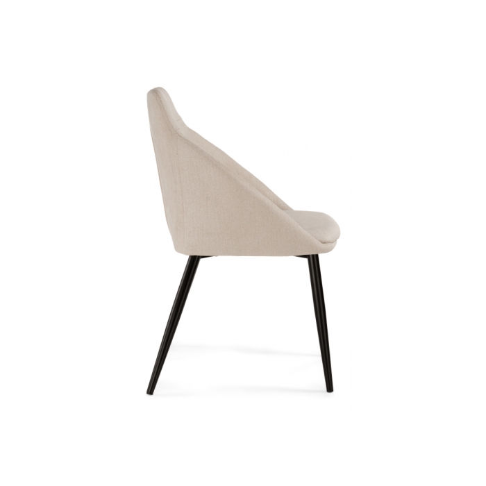Стул на металлокаркасе Фусе бежевый / черный