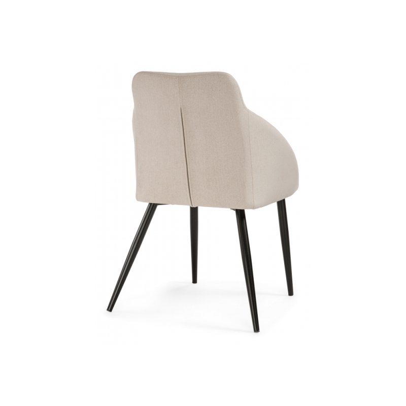 Стул на металлокаркасе Фусе бежевый / черный