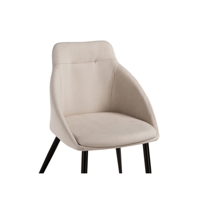 Стул на металлокаркасе Фусе бежевый / черный