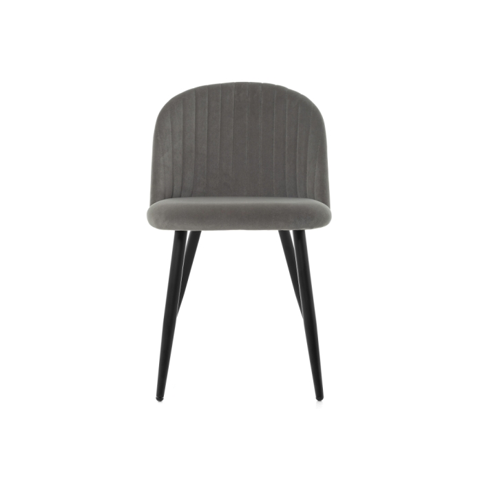 Стул на металлокаркасе Gabi 1 dark gray / black