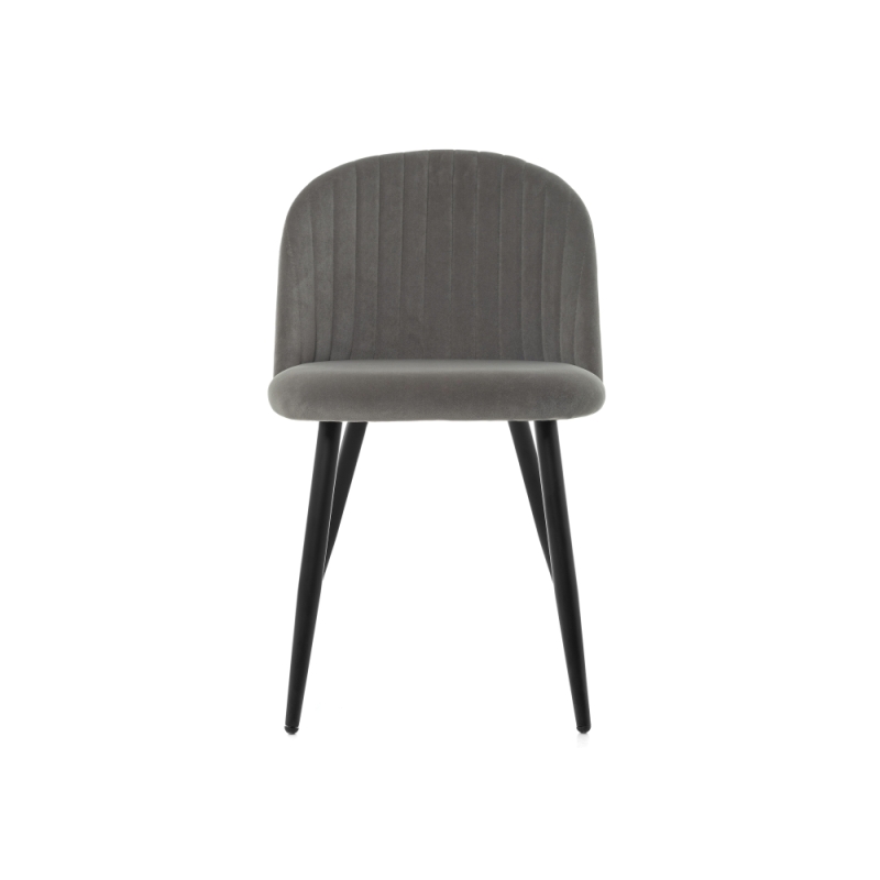 Стул на металлокаркасе Gabi 1 dark gray / black