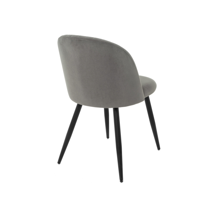 Стул на металлокаркасе Gabi 1 dark gray / black