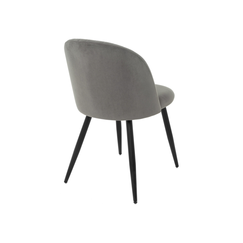 Стул на металлокаркасе Gabi 1 dark gray / black