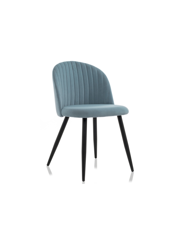 Стул на металлокаркасе Gabi 1 light blue / black