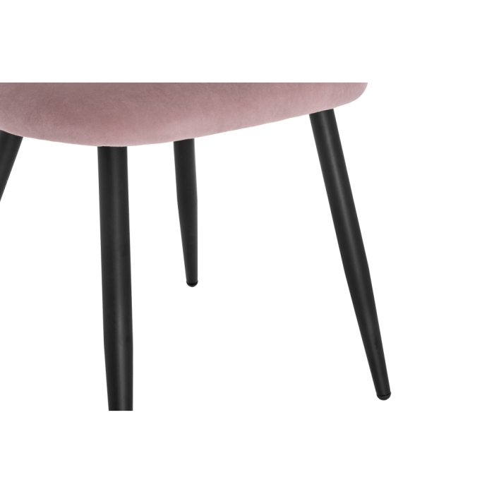 Стул на металлокаркасе Gabi 1 light purple / black