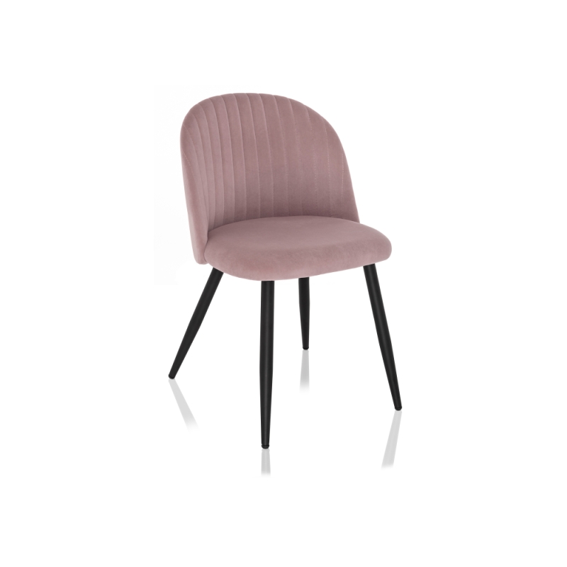 Стул на металлокаркасе Gabi 1 light purple / black