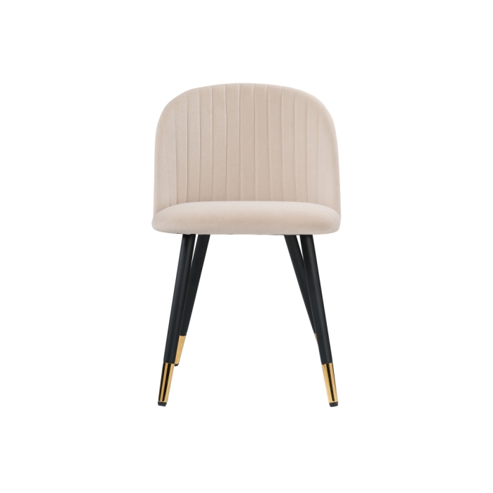 Стул на металлокаркасе Gabi beige / black / gold