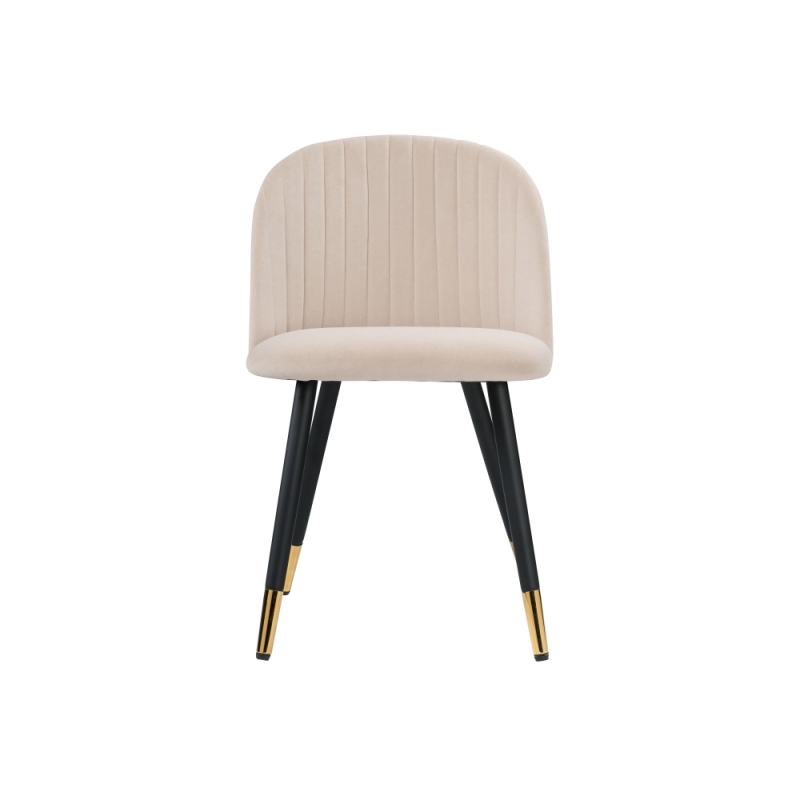 Стул на металлокаркасе Gabi beige / black / gold