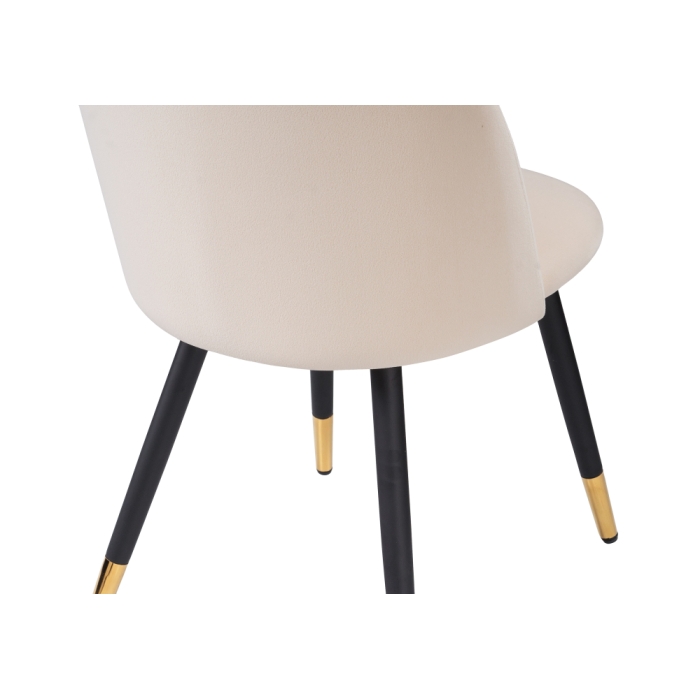 Стул на металлокаркасе Gabi beige / black / gold