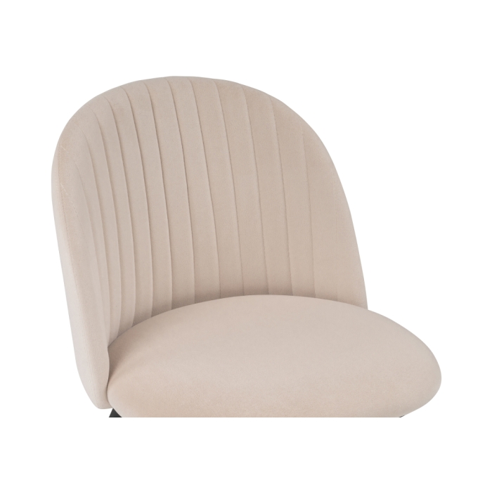 Стул на металлокаркасе Gabi beige / black / gold