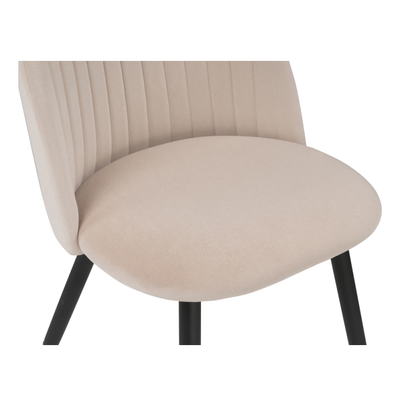 Стул на металлокаркасе Gabi beige / black / gold