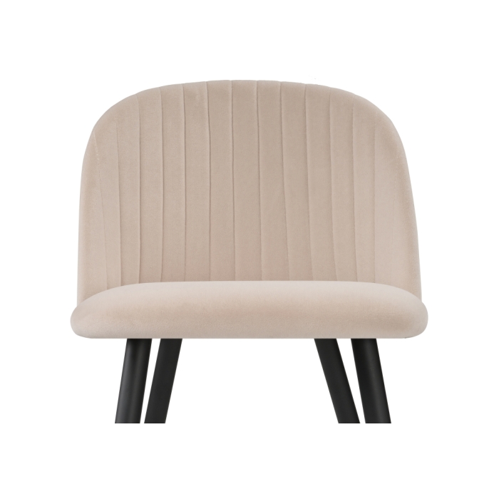 Стул на металлокаркасе Gabi beige / black / gold