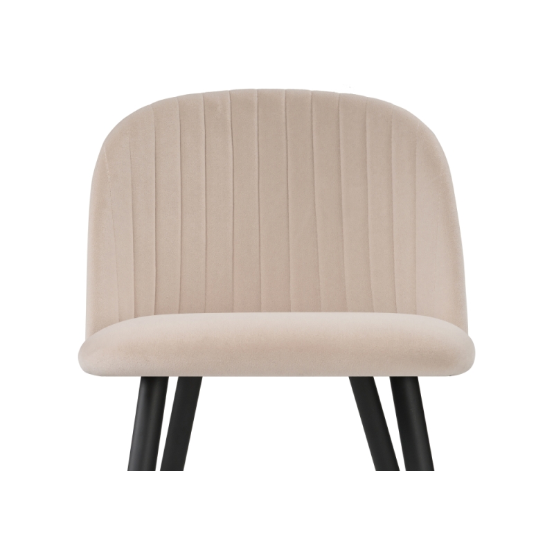 Стул на металлокаркасе Gabi beige / black / gold