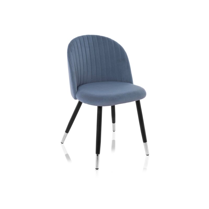 Стул на металлокаркасе Gabi blue / black