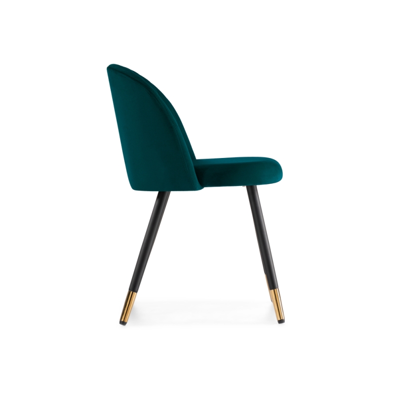 Стул на металлокаркасе Gabi green / black