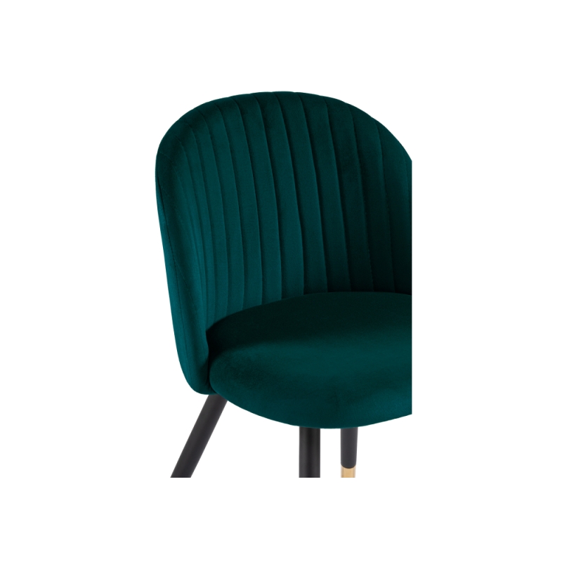 Стул на металлокаркасе Gabi green / black