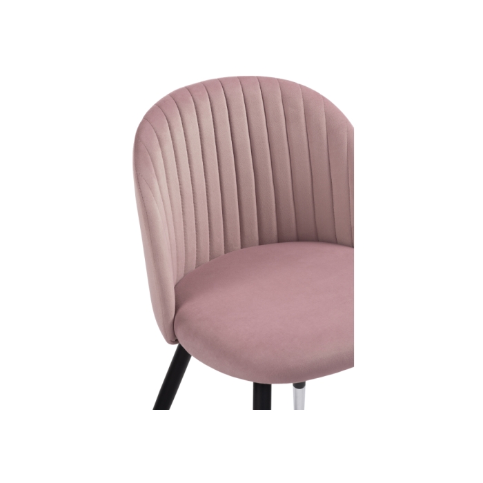 Стул на металлокаркасе Gabi light purple / black