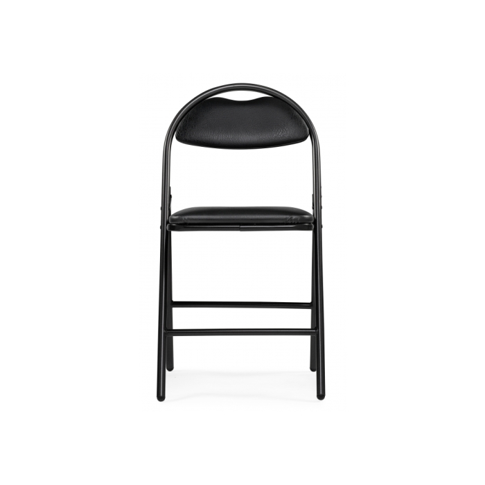 Стул на металлокаркасе Gikat черный / мусс темный