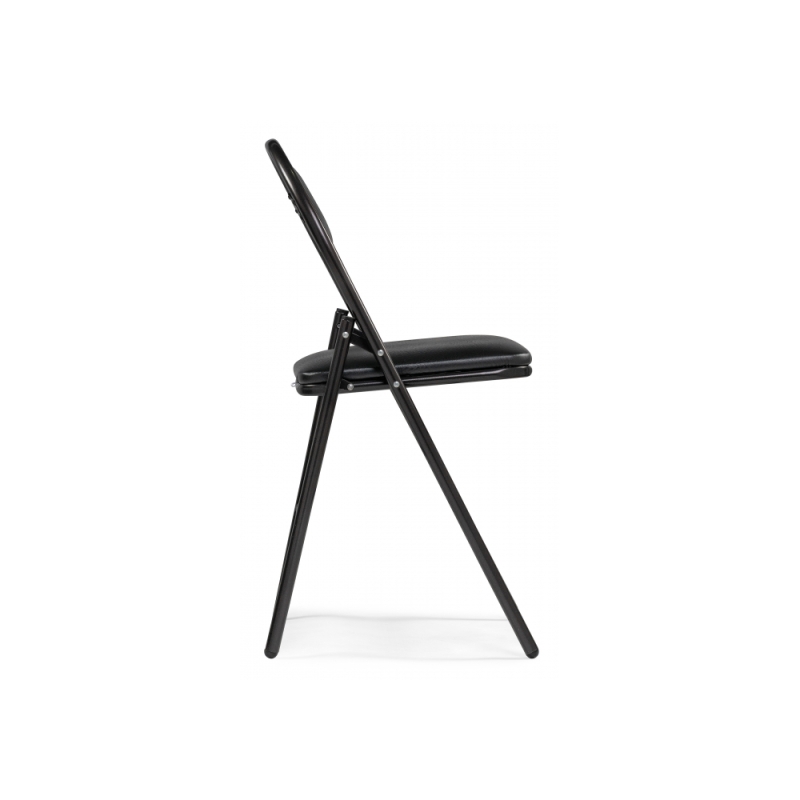 Стул на металлокаркасе Gikat черный / мусс темный