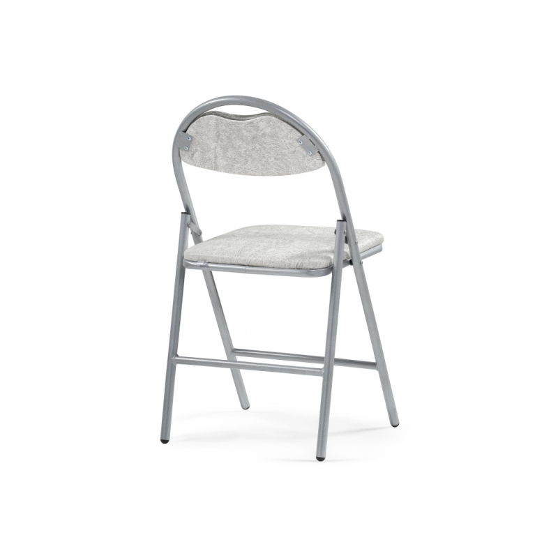 Стул на металлокаркасе Gikat белый мрамор / светлый мусс