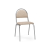 Стул на металлокаркасе Гумер бежевый / светлый мусс