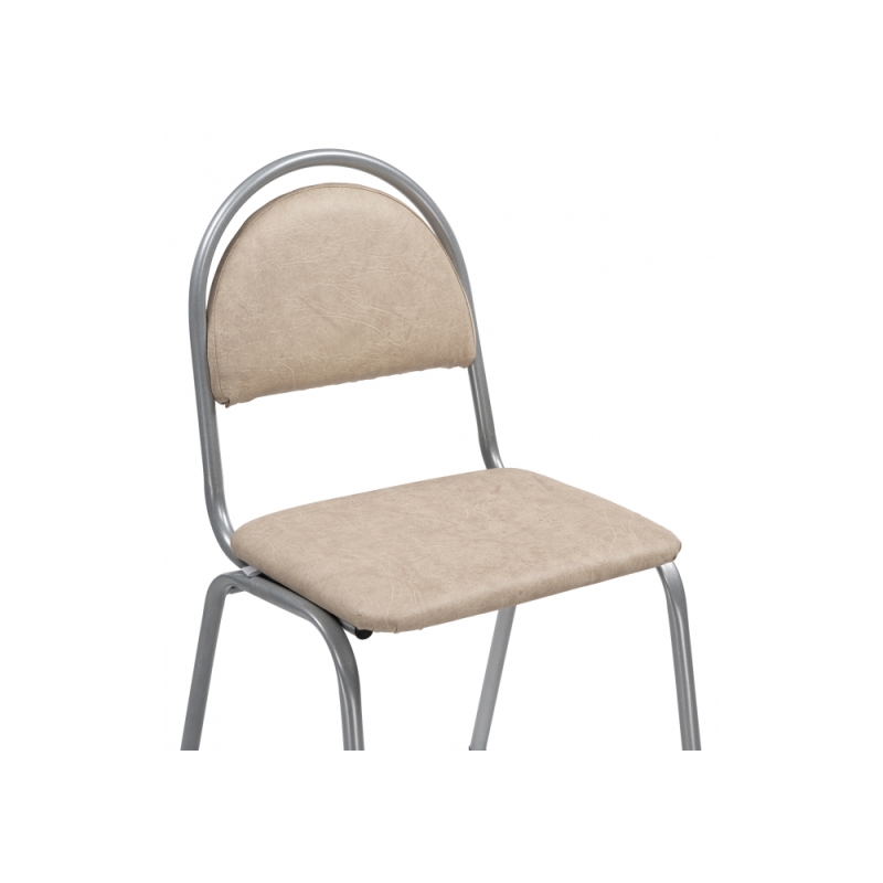 Стул на металлокаркасе Гумер бежевый / светлый мусс