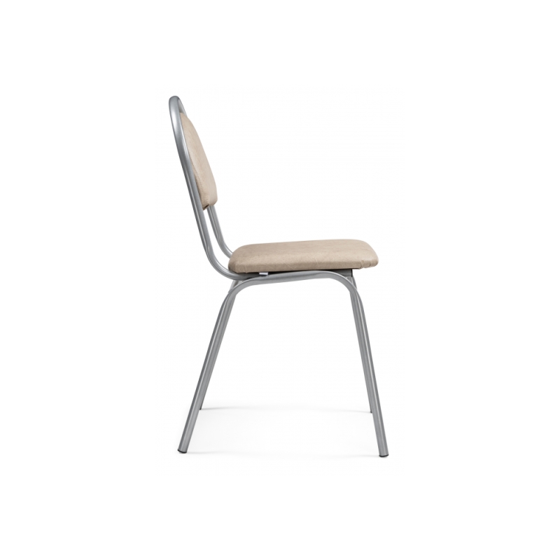 Стул на металлокаркасе Гумер бежевый / светлый мусс