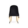 Стул на металлокаркасе Gustav black / gold