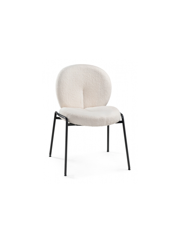 Стул на металлокаркасе Kalipso 1 white / black