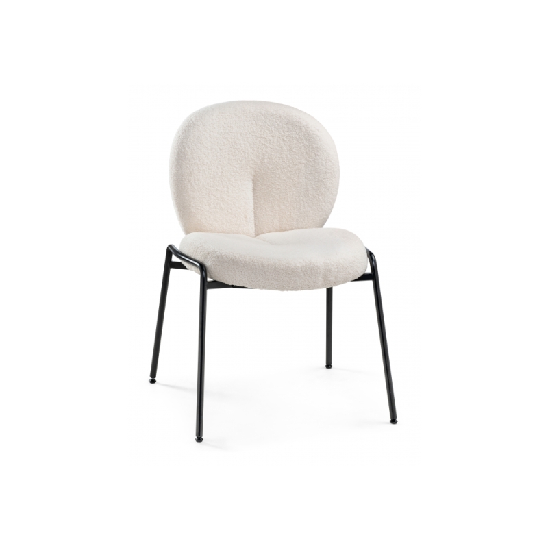 Стул на металлокаркасе Kalipso 1 white / black