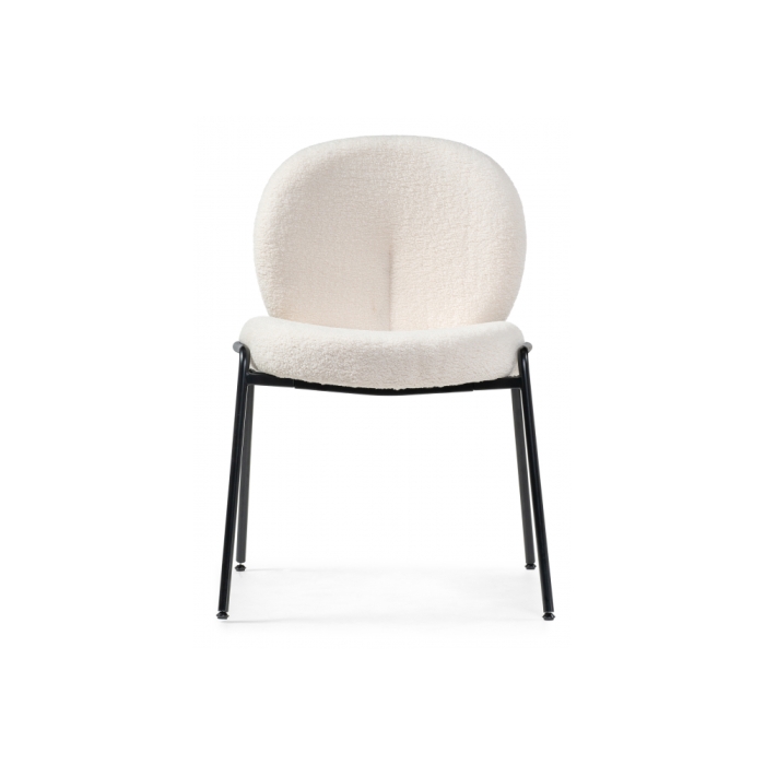 Стул на металлокаркасе Kalipso 1 white / black