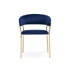 Стул на металлокаркасе Kamelia 1 dark blue / gold