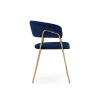 Стул на металлокаркасе Kamelia 1 dark blue / gold