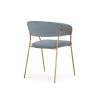 Стул на металлокаркасе Kamelia 1 gray / gold