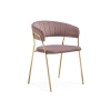 Стул на металлокаркасе Kamelia 1 light purple /gold