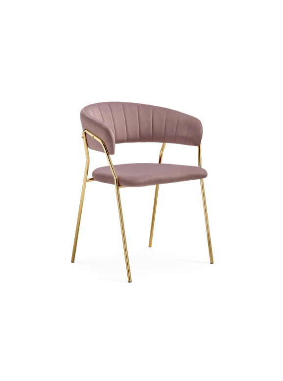 Стул на металлокаркасе Kamelia 1 light purple /gold