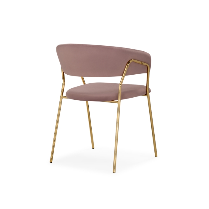 Стул на металлокаркасе Kamelia 1 light purple /gold