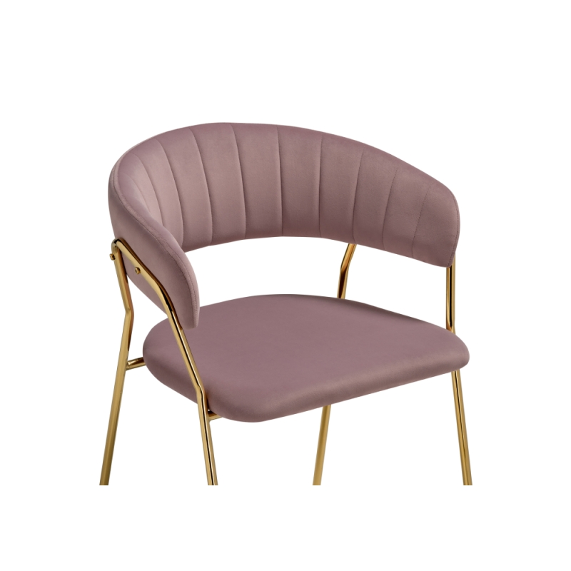 Стул на металлокаркасе Kamelia 1 light purple /gold