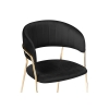 Стул на металлокаркасе Kamelia black / gold