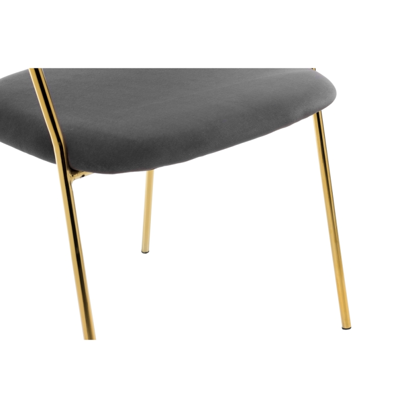 Стул на металлокаркасе Kamelia grey / gold
