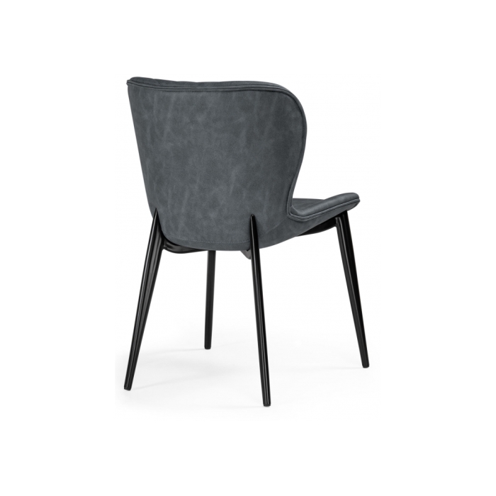 Стул на металлокаркасе Катабучи ткань kiprus 12 / черный глянец