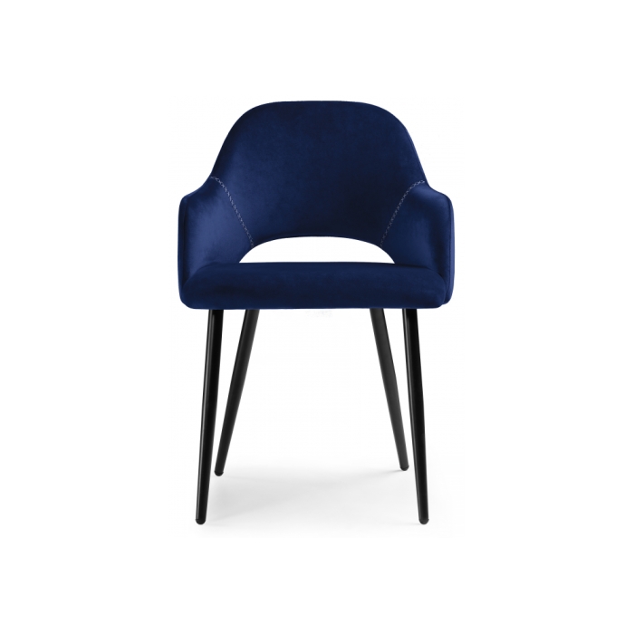 Стул на металлокаркасе Konor dark blue / black