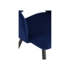 Стул на металлокаркасе Konor dark blue / black