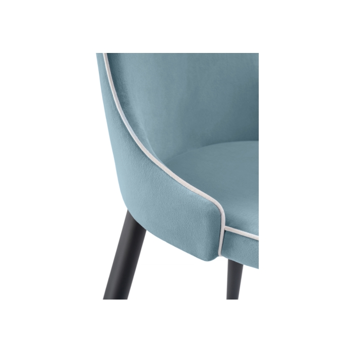 Стул на металлокаркасе Kora 1 light blue / white / black