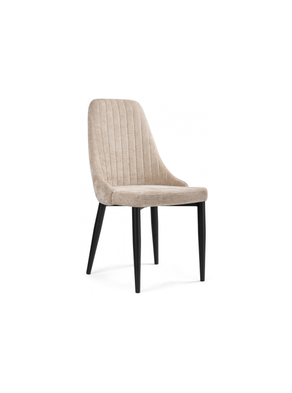 Стул на металлокаркасе Kora black / beige