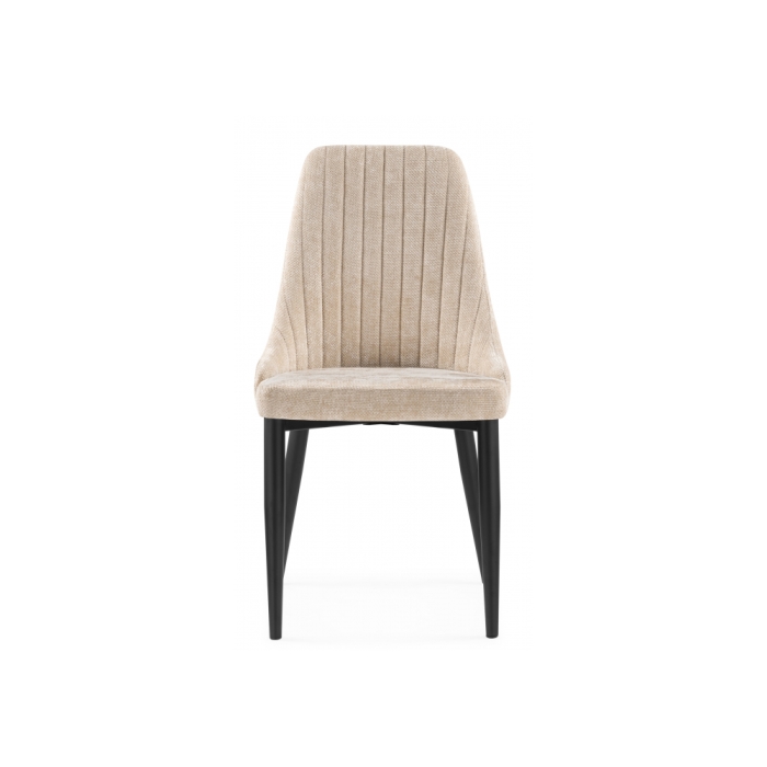Стул на металлокаркасе Kora black / beige
